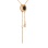 CZ and Black Onyx Gold Necklace with 'Love'. Tested 14kt (585) Rose Gold. View 3