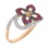 Butterfly Diamond Ruby Ring. view 2