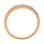 Rose Gold Wedding Band with 14 Prong-set Diamonds. Hypoallergenic Cadmium-free 585 (14K) Rose Gold. View 4