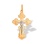 Russian Orthodox Crucifix. Certified 585 (14kt) Rose and White Gold