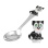 Child Silver Spoon 'a Black Kitten and Clock'. Hypoallergenic 925/999 Silver, Hot Enamel