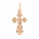 Reverse of Orthodox Gold Trefoil Crucifix