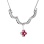 Ruby Diamond White Gold Necklace. view 4