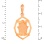 Gold Hamsa Pendant. View 3