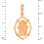 Gold Hamsa Pendant. View 3