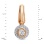Height of Rose Gold Timeless-Yet-Fashionable Diamond Halo Earrings