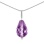 Teardrop Amethyst Necklace. View 2