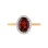 Garnet and Diamond 14kt Rose Gold Ring. View 2