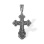 Pectoral Cross Pendant. 'Orthodox Legacy' Series. Blackened Hypoallergenic Certified 925 Silver