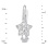 Diamond Star Leverback Earrings for Children. View 2