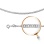 Double Rombo-link Solid Chain, Width 2.2mm. Certified 585 White Gold, Rhodium, Diamond Cuts