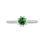 Emerald and Diamond Starburst Ring. View 2