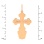 Reverse of Slavic Crucifix Pendant for Man