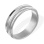 Relief Wedding Band 6mm Wide. Certified 585 (14kt) White Gold