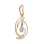 Millennials' diamond pendant in rose gold. View 2