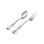 French Style Silver Table Spoon and Fork. Hypoallergenic Antimicrobial 830/999 Silver