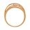 "Spellbinding Elegance" Diamond Ring. Hypoallergenic 585 Rose Gold, Rhodium Detailing. View 4