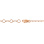 Two-tone Gold Bracelet with Illusion-set Diamond - Lobster Locking Mechanism
