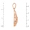 'Fashion Web' pendant in 585 rose gold. View 3