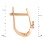 Height of 'Illusion Diamond' Leverback Earrings