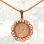 Gold Coin Pendant with Lace-Like Decor. Special Order