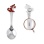 Child Silver Spoon 'a Brown Puppy and Clock'. View 2