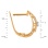 Earrings Featuring 36 Diamonds. Hypoallergenic 585 Rose Gold, Rhodium Detailing. View 2