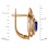 "Fantasy" Sapphire and Diamond Earrings: Height 15mm