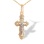 Orthodox Reversible Cross. 585 (14kt) Rose and White Gold