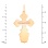 Reverse of Eastern crucifix pendant for man