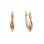 Swarovski CZ Two Tone Gold Earrings