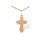 Four-Pointed Passion Cross. Certified 585 (14kt) Rose Gold