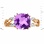 Amethyst and Diamond Ring. View 2