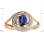 "Fantasy" Sapphire and Diamond Ring - Angle 2