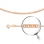 Double Rombo-link Solid Chain, Width 2.1mm. Certified 585 (14kt) Rose Gold, Diamond Cuts