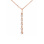 Five CZ 'Joy' Pendant. 585 (14kt) Rose Gold