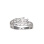 Futuristic Design White Gold Ring. View 2