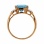 Blue Topaz and Diamond Ring. View 4
