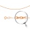 Cable-link Chain, Width 1.2mm. Diamond-cut Solid 585 (14kt) Rose Gold