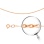 Cable-link Chain, Width 1.2mm. Diamond-cut Solid 585 (14kt) Rose Gold