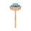 Designer Ring True Blues of 14Kt Rose Gold. Angle 3