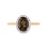 Oval Smoky Quartz and Diamond Ring. View 2