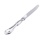 French Style Silver Table Knife. 830 Silver, 999 Silver Coating, Stainless Steel