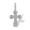 Silver Cross with Prayer in Church Slavic Language. Hypoallergenic 925 Silver, Rhodium Finish