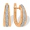 Earrings Featuring 98 Diamonds. Hypoallergenic 585 Rose Gold, Rhodium Detailing