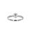 CZ White Gold Engagement Ring. 585 (14kt) White Gold. View 2