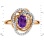 Amethyst and Diamond Ring. View 2