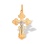 Russian Orthodox Crucifix. Certified 585 (14kt) Rose and White Gold
