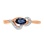 Oval Sapphire and Diamond Ring. View 2