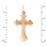 Reverse of the East European Passion Cross: Measures 1-7/32 inch (31mm) in Height